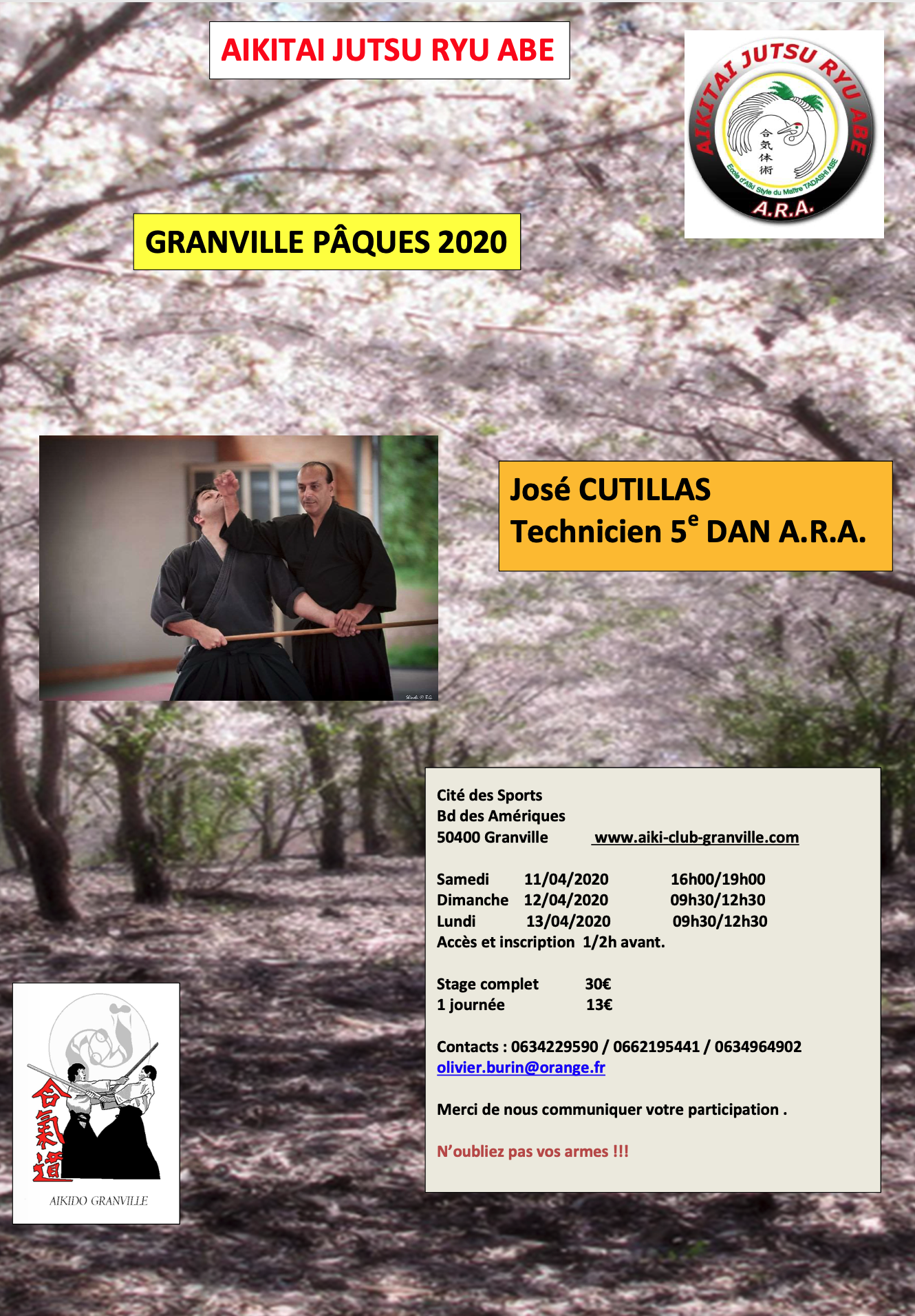 Stage Pâques 2020 (annulé)